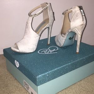 Betsey Johnson Ivory Lace heels for wedding!
